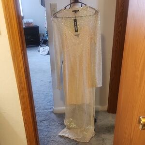 Steve Madden Gold Sequin Dress, NWT